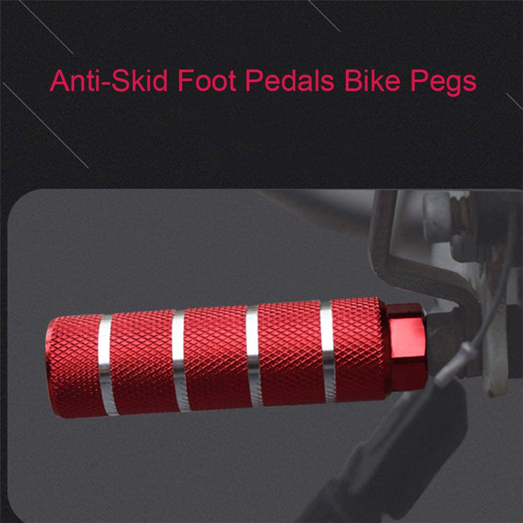 Bike BMX Pegs Aluminum Alloy Anti Skid Lead Foot For Mountain Cycling Rear Stunt Fit 3/8 Inch Axles